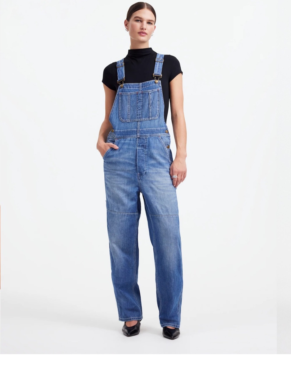 Classic Blue Denim Overalls - Women Jeans